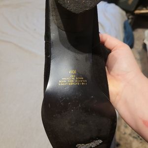 Ann Marino Black Suede women's size 10 boots